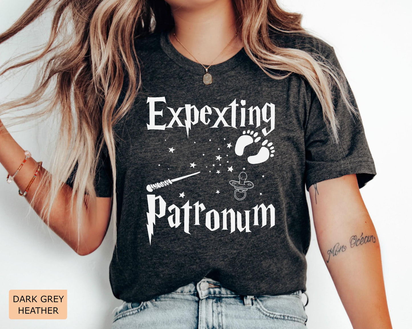 Expecting Patronum Maternity Shirt: Magical Pregnancy Announcement T-Shirt