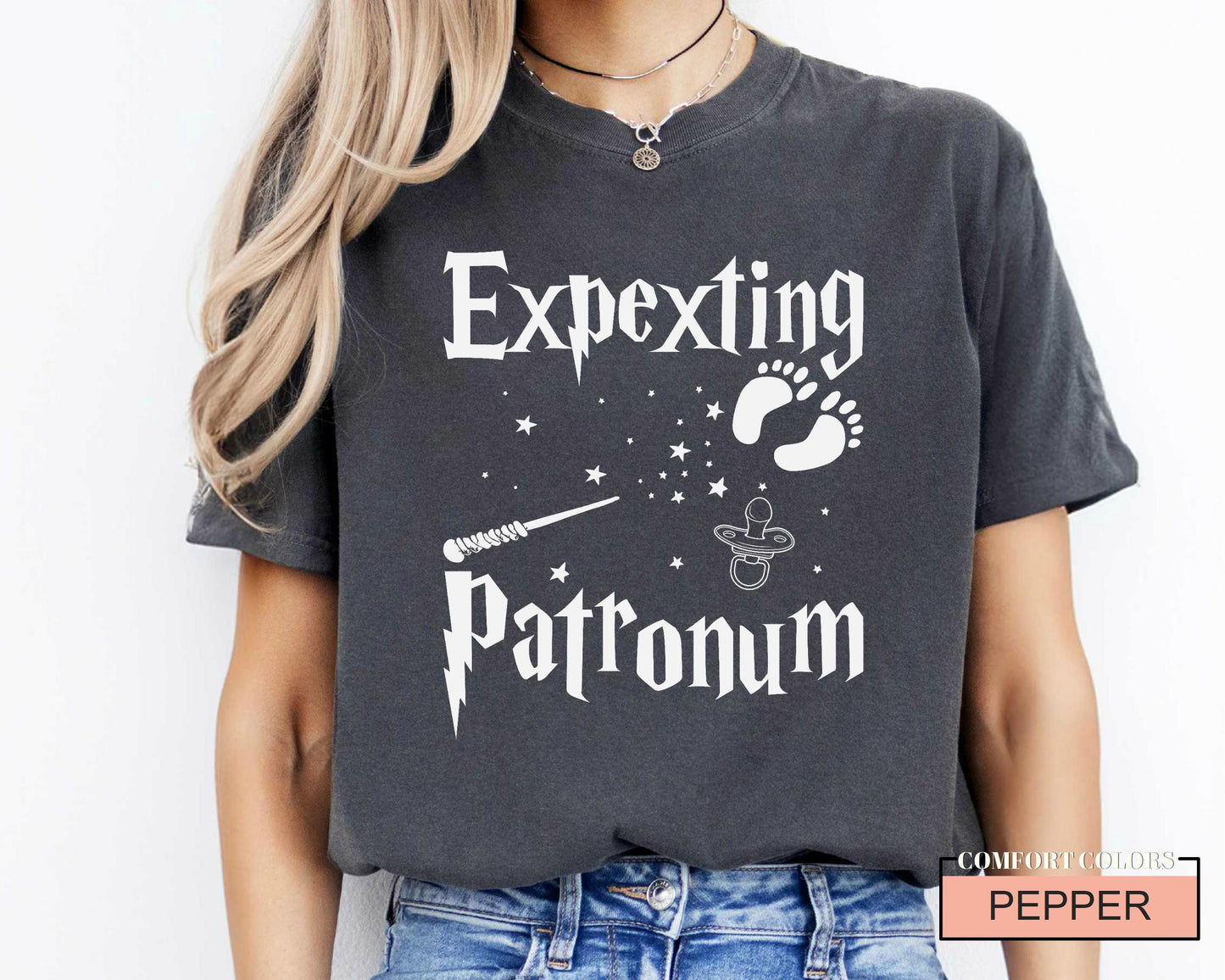 Expecting Patronum Maternity Shirt: Magical Pregnancy Announcement T-Shirt