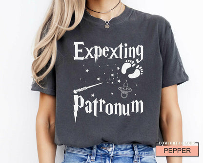 Expecting Patronum Maternity Shirt: Magical Pregnancy Announcement T-Shirt