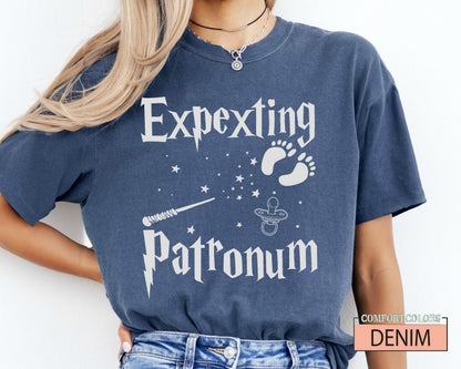 Expecting Patronum Maternity Shirt: Magical Pregnancy Announcement T-Shirt