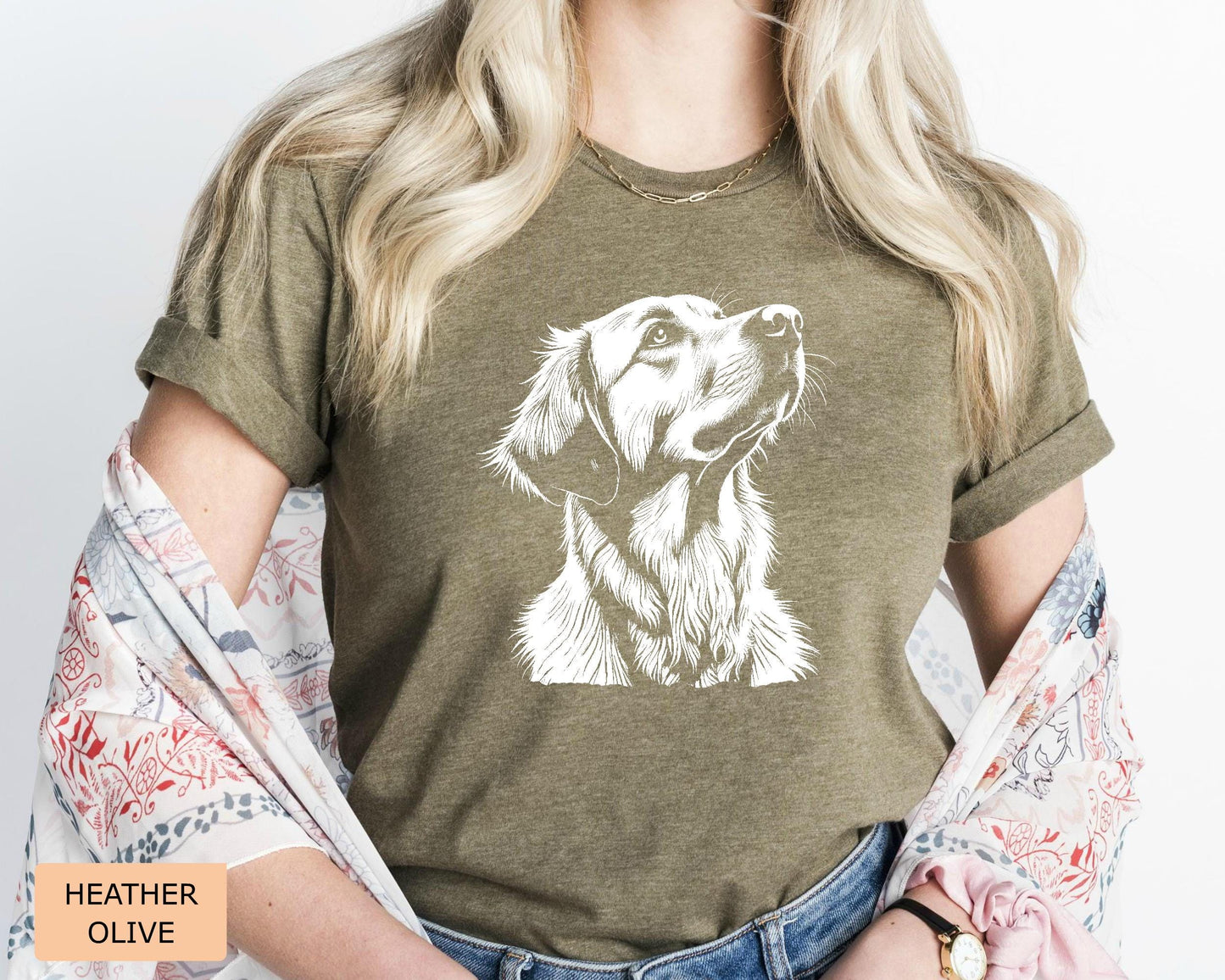 Golden Retriever Dog Mama Shirt: Comfort Colors Tee