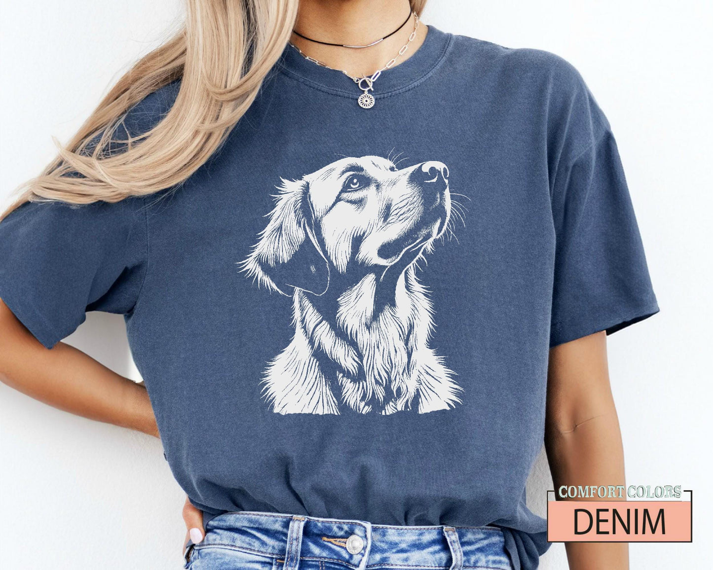 Golden Retriever Dog Mama Shirt: Comfort Colors Tee