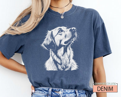 Golden Retriever Dog Mama Shirt: Comfort Colors Tee