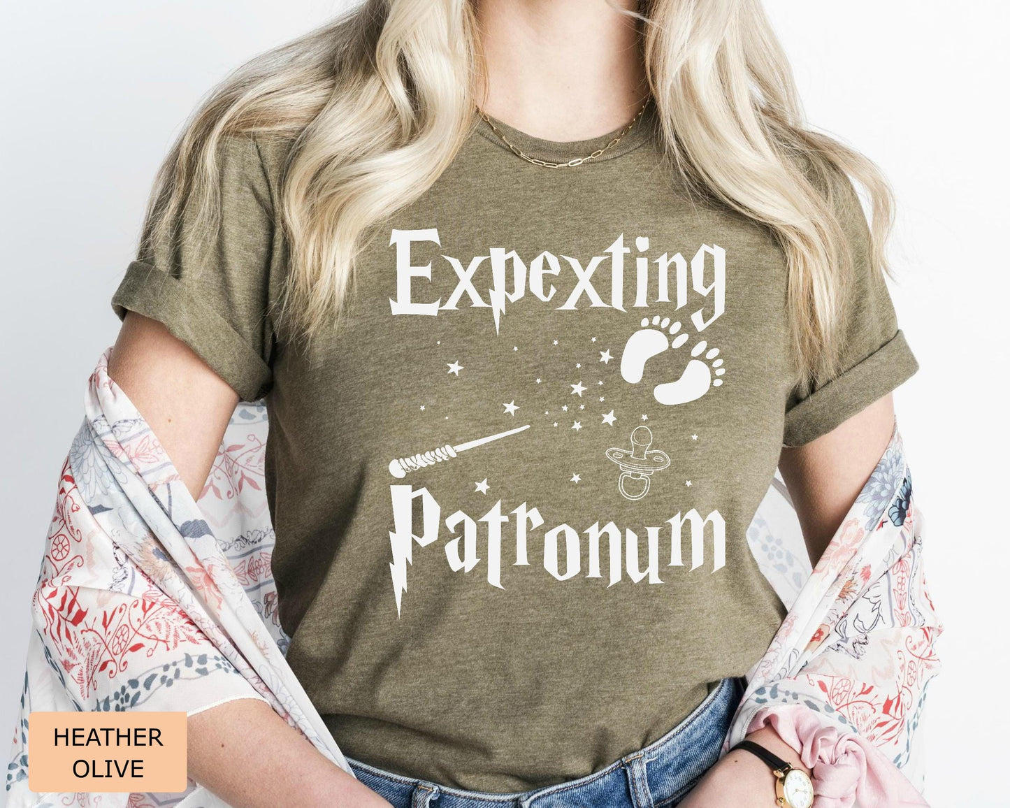 Expecting Patronum Maternity Shirt: Magical Pregnancy Announcement T-Shirt