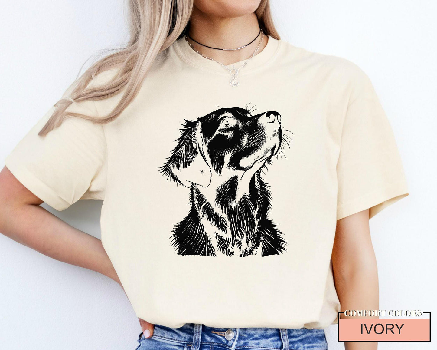 Golden Retriever Dog Mama Shirt: Comfort Colors Tee