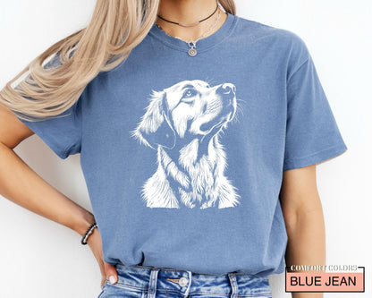 Golden Retriever Dog Mama Shirt: Comfort Colors Tee