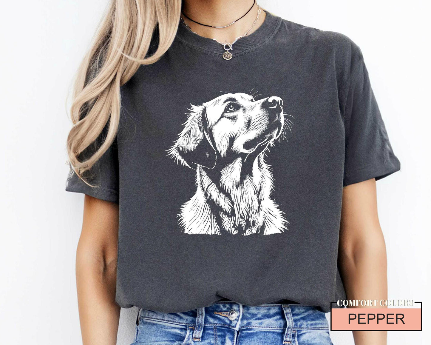 Golden Retriever Dog Mama Shirt: Comfort Colors Tee