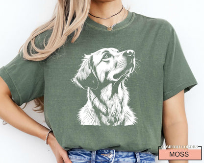 Golden Retriever Dog Mama Shirt: Comfort Colors Tee