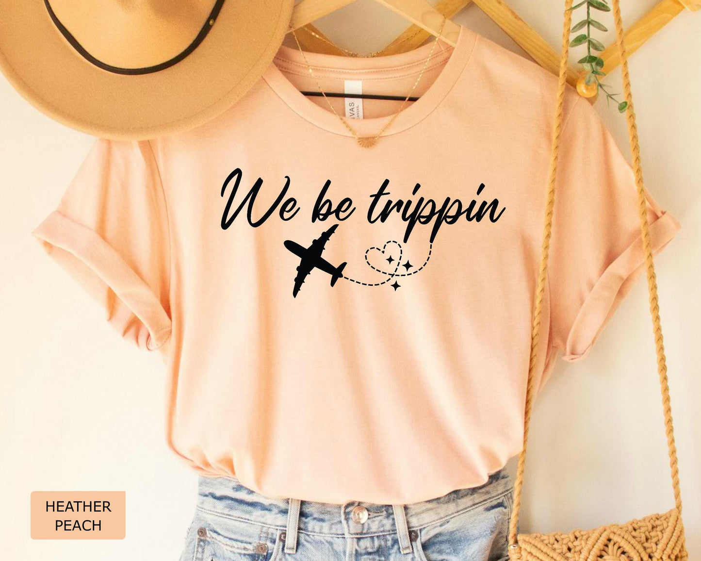 We Be Trippin' Graphic Tee: Adventure Travel Shirt