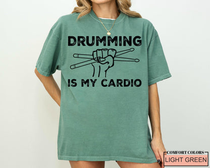 Drumming is My Cardio Shirt, Funny Drummer Gift, Drummer Gifts for Musicians