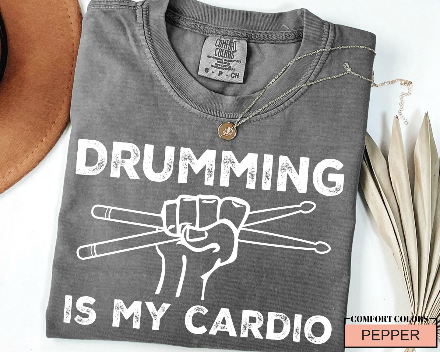 Drumming is My Cardio Shirt, Funny Drummer Gift, Drummer Gifts for Musicians