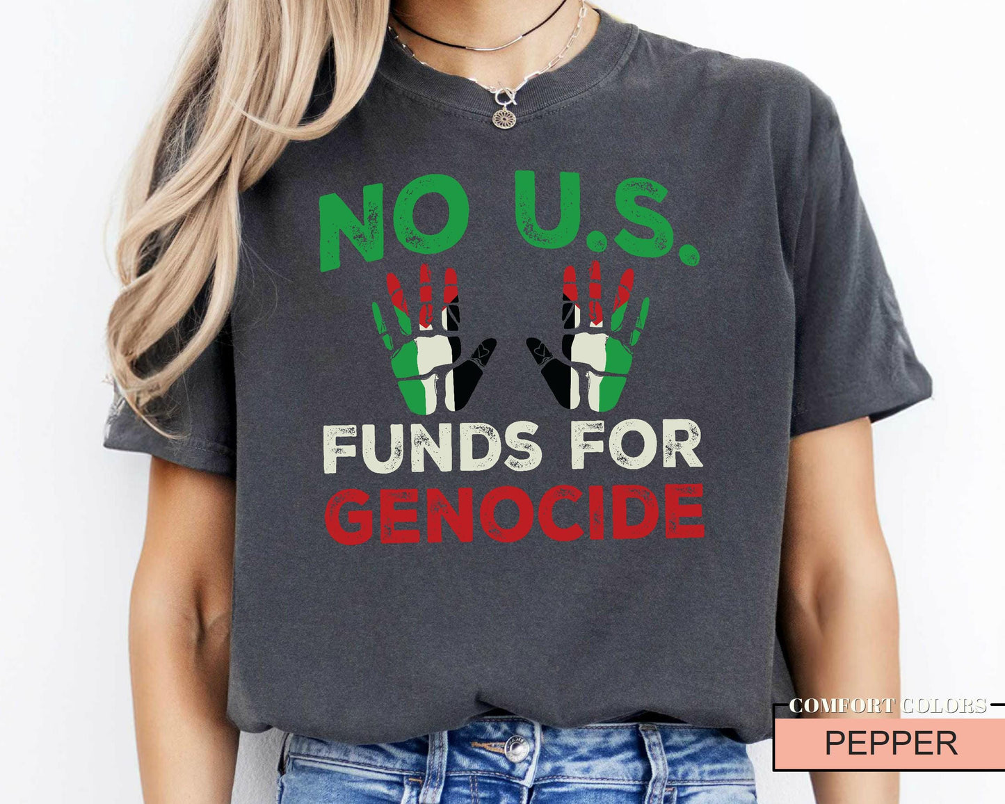 Free Palestine Shirt: Profits Donated Gaza, Comfort Colors Tee