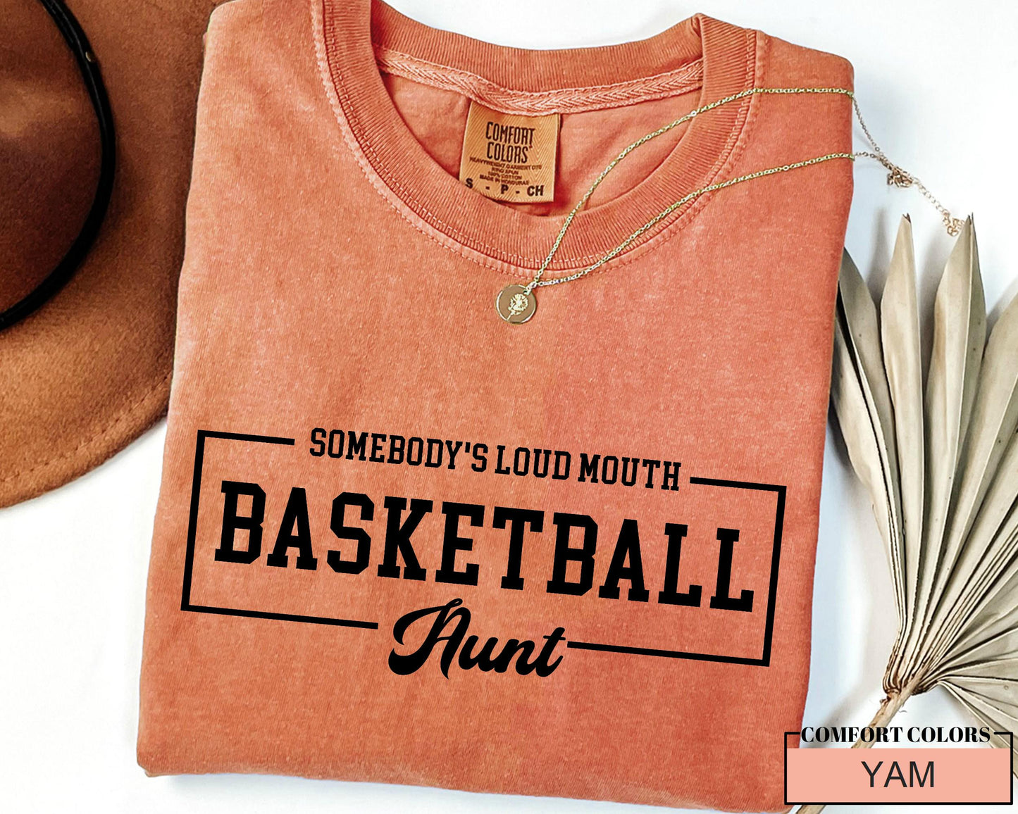 Basketball Aunt Shirt: Loud Mouth Auntie Sports Tee