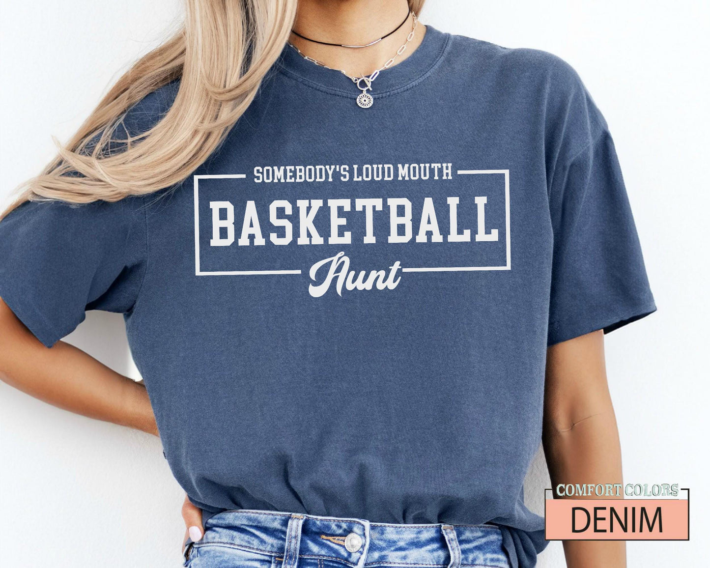 Basketball Aunt Shirt: Loud Mouth Auntie Sports Tee