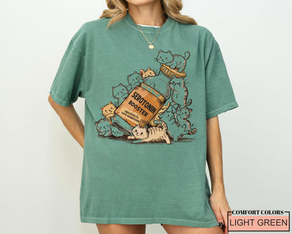 Serotonin Booster Cat Shirt, Funny Cat Lover Tee