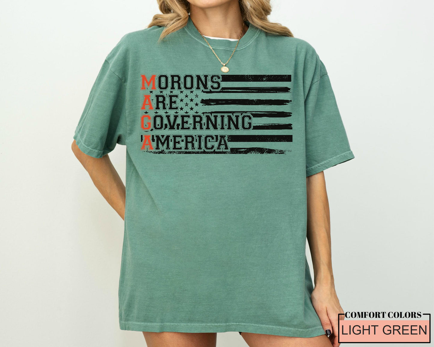 Anti MAGA Comfort Colors T-Shirt: Political Statement Tee