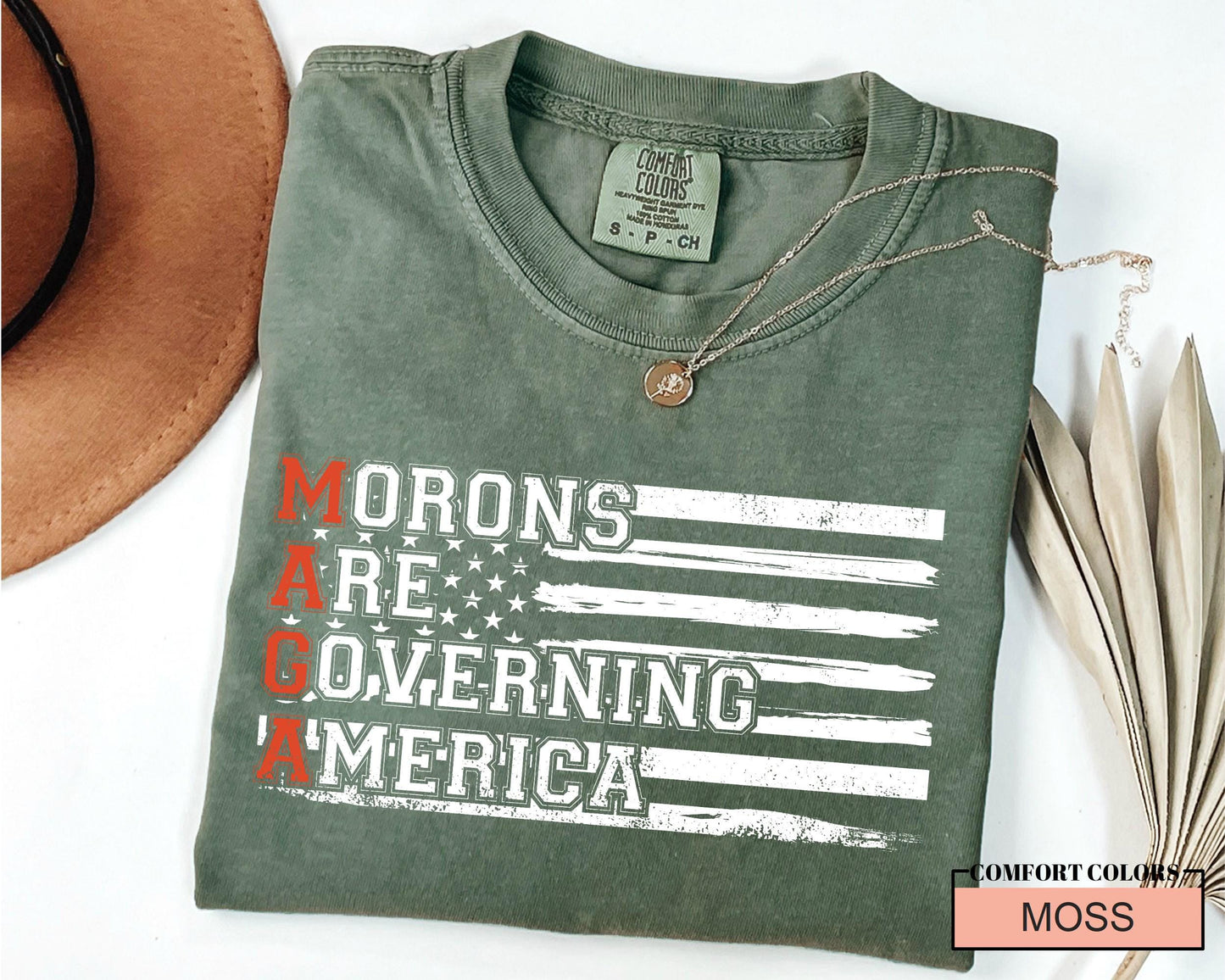 Anti MAGA Comfort Colors T-Shirt: Political Statement Tee
