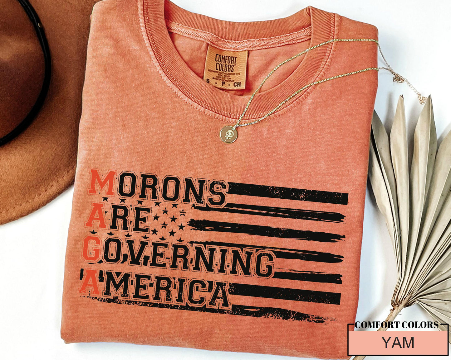 Anti MAGA Comfort Colors T-Shirt: Political Statement Tee