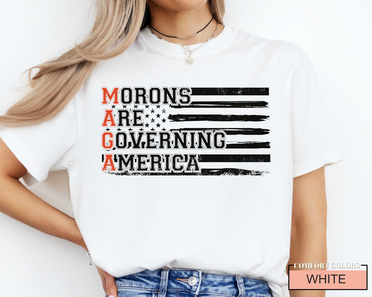 Anti MAGA Comfort Colors T-Shirt: Political Statement Tee