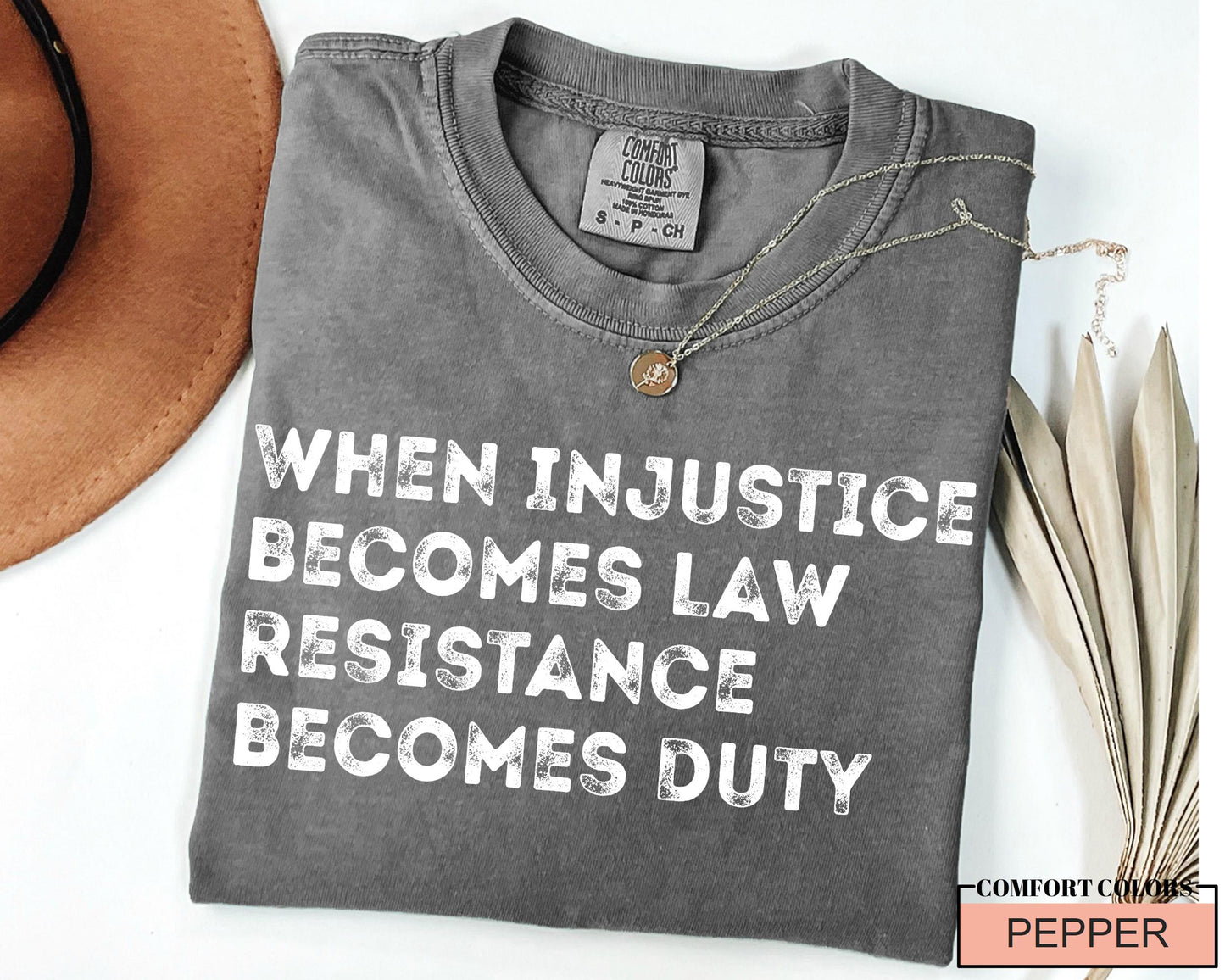 Resistance Becomes Duty T-Shirt: Pro Choice Social Justice Tee