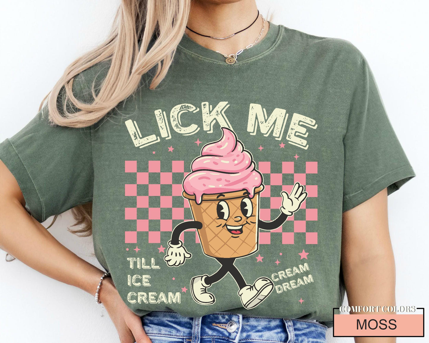 Retro Ice Cream Lover Shirt: Sarcastic Meme Gen Z Tee