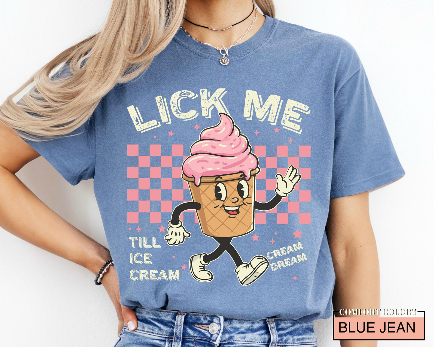 Retro Ice Cream Lover Shirt: Sarcastic Meme Gen Z Tee