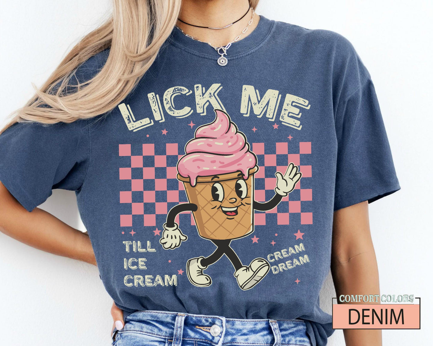 Retro Ice Cream Lover Shirt: Sarcastic Meme Gen Z Tee
