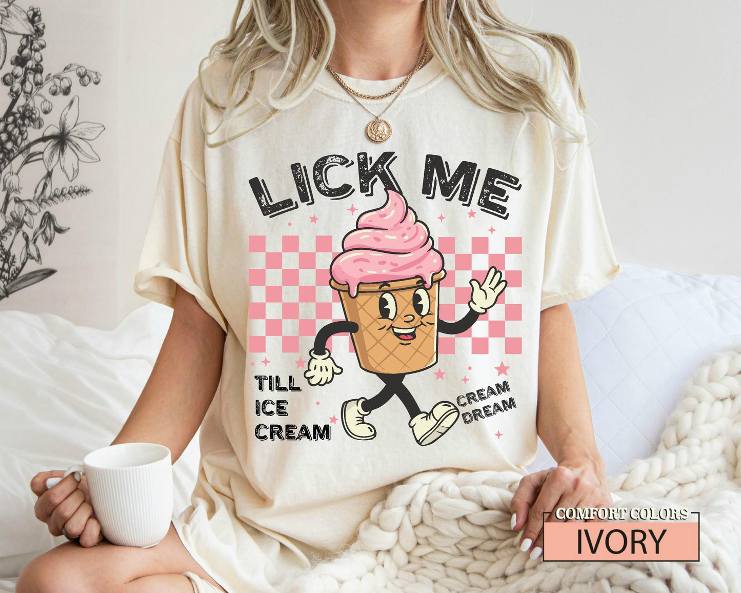 Retro Ice Cream Lover Shirt: Sarcastic Meme Gen Z Tee