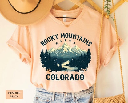 Rocky Mountains Colorado T-Shirt: Hiking Adventure Souvenir