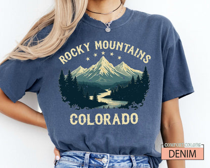 Rocky Mountains Colorado T-Shirt: Hiking Adventure Souvenir
