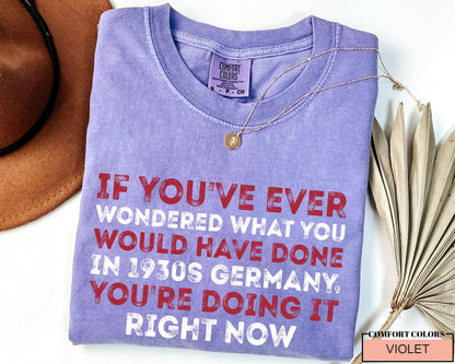 Anti Fascism Shirt: Political Activism, Human Rights - Comfort Colors