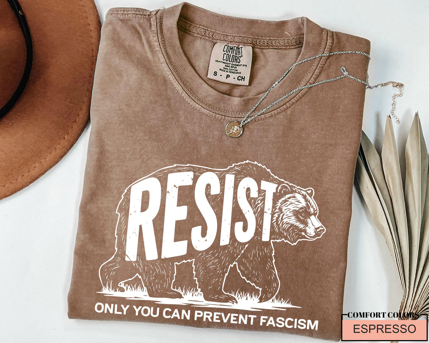 Resisting Bear Shirt: Anti Fascism Resist T-Shirt