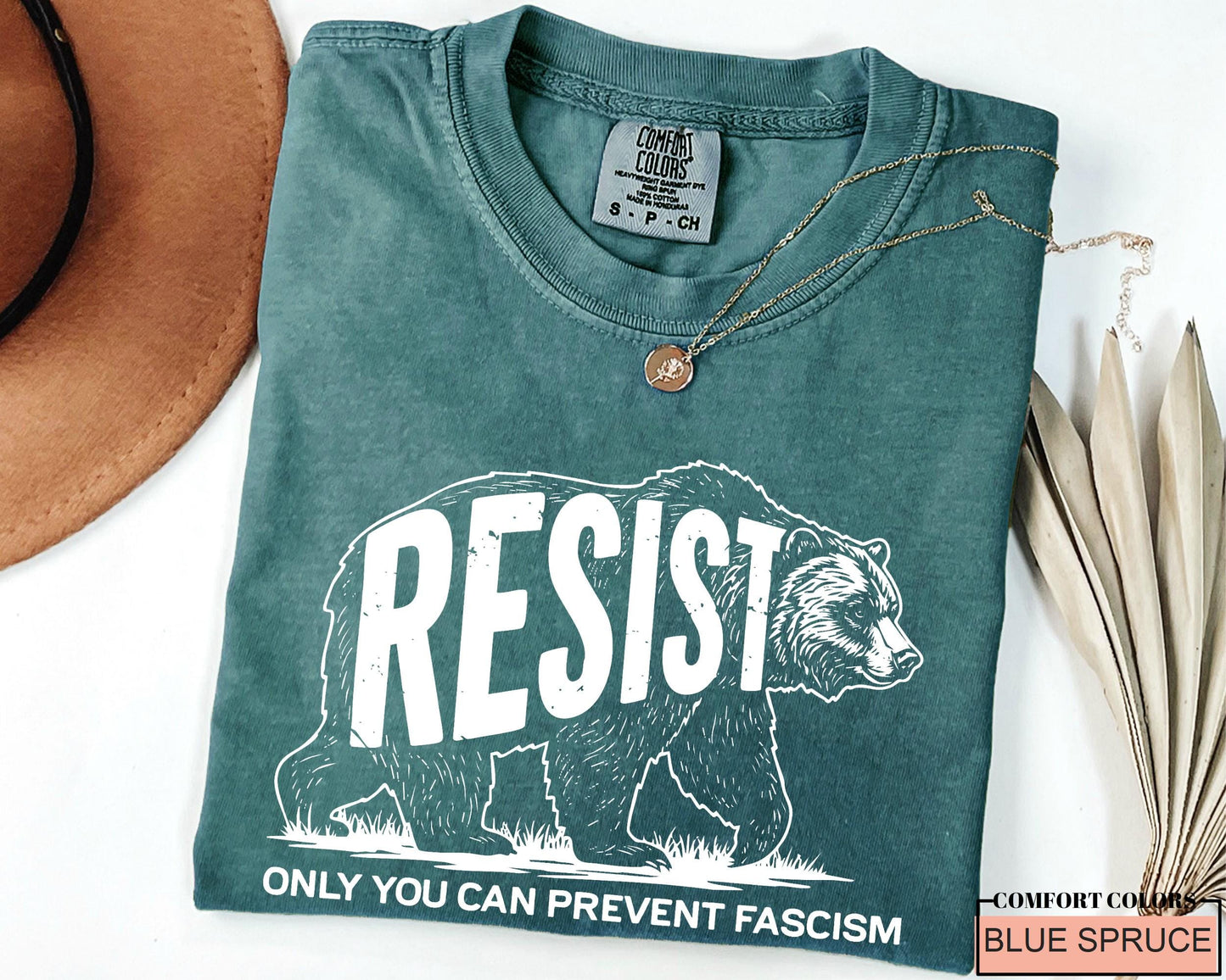 Resisting Bear Shirt: Anti Fascism Resist T-Shirt