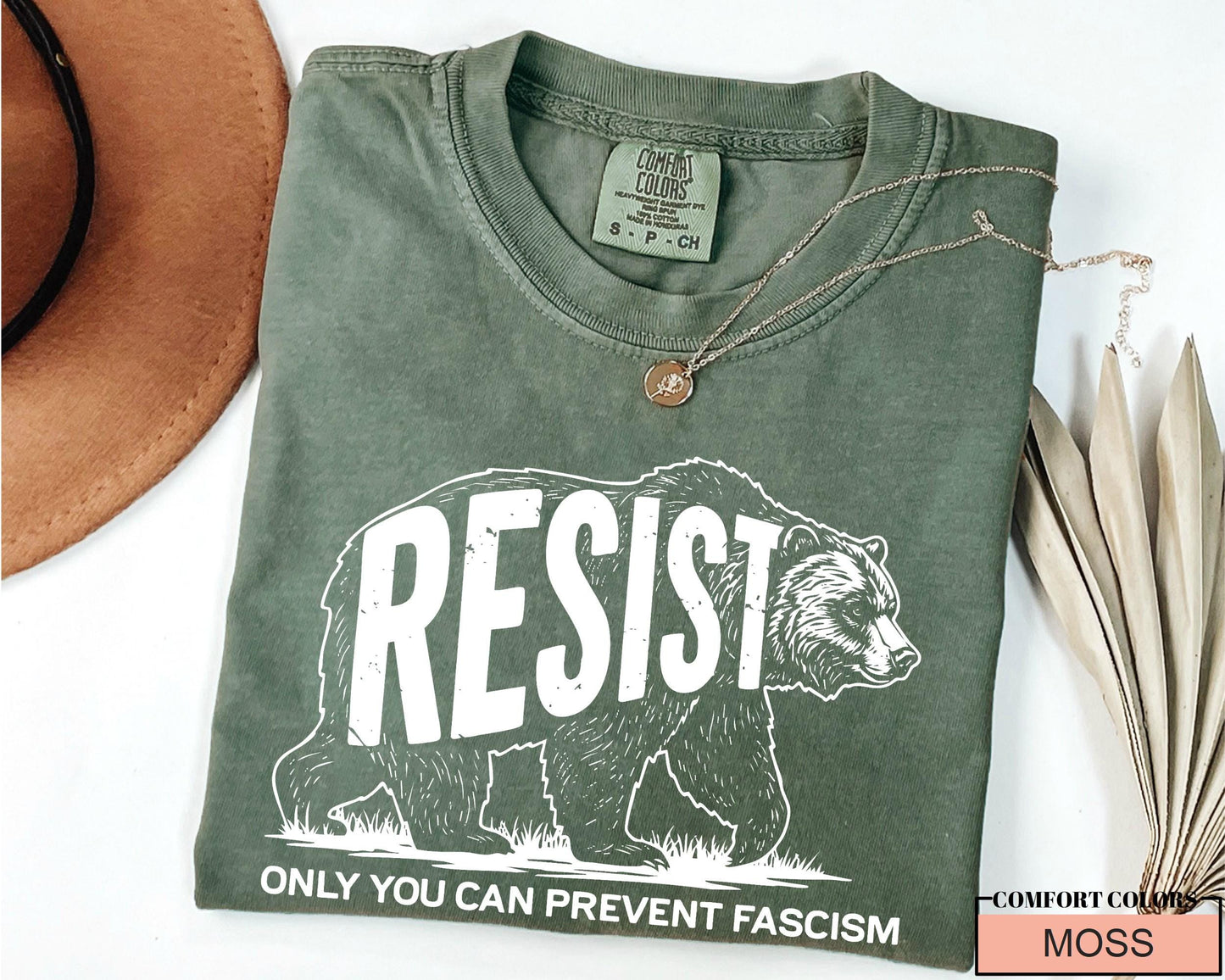 Resisting Bear Shirt: Anti Fascism Resist T-Shirt