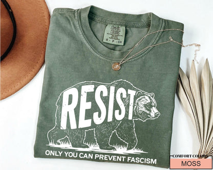 Resisting Bear Shirt: Anti Fascism Resist T-Shirt