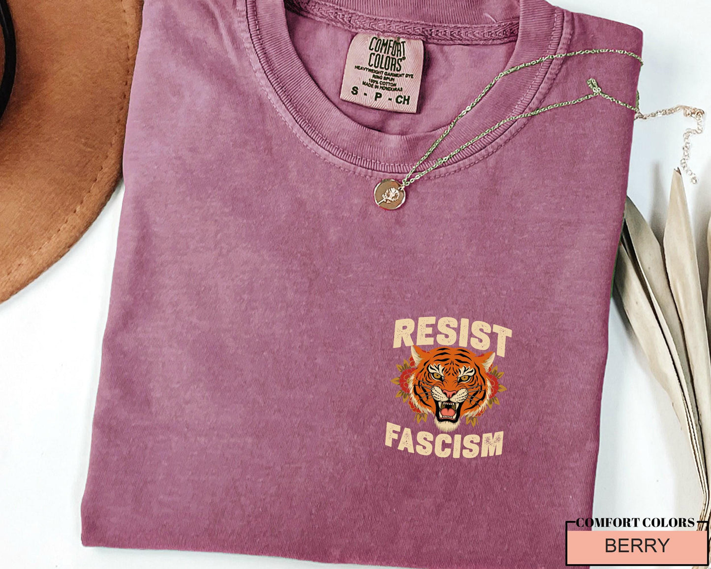 Resist Fascism Tiger Shirt: Political Activism Tee