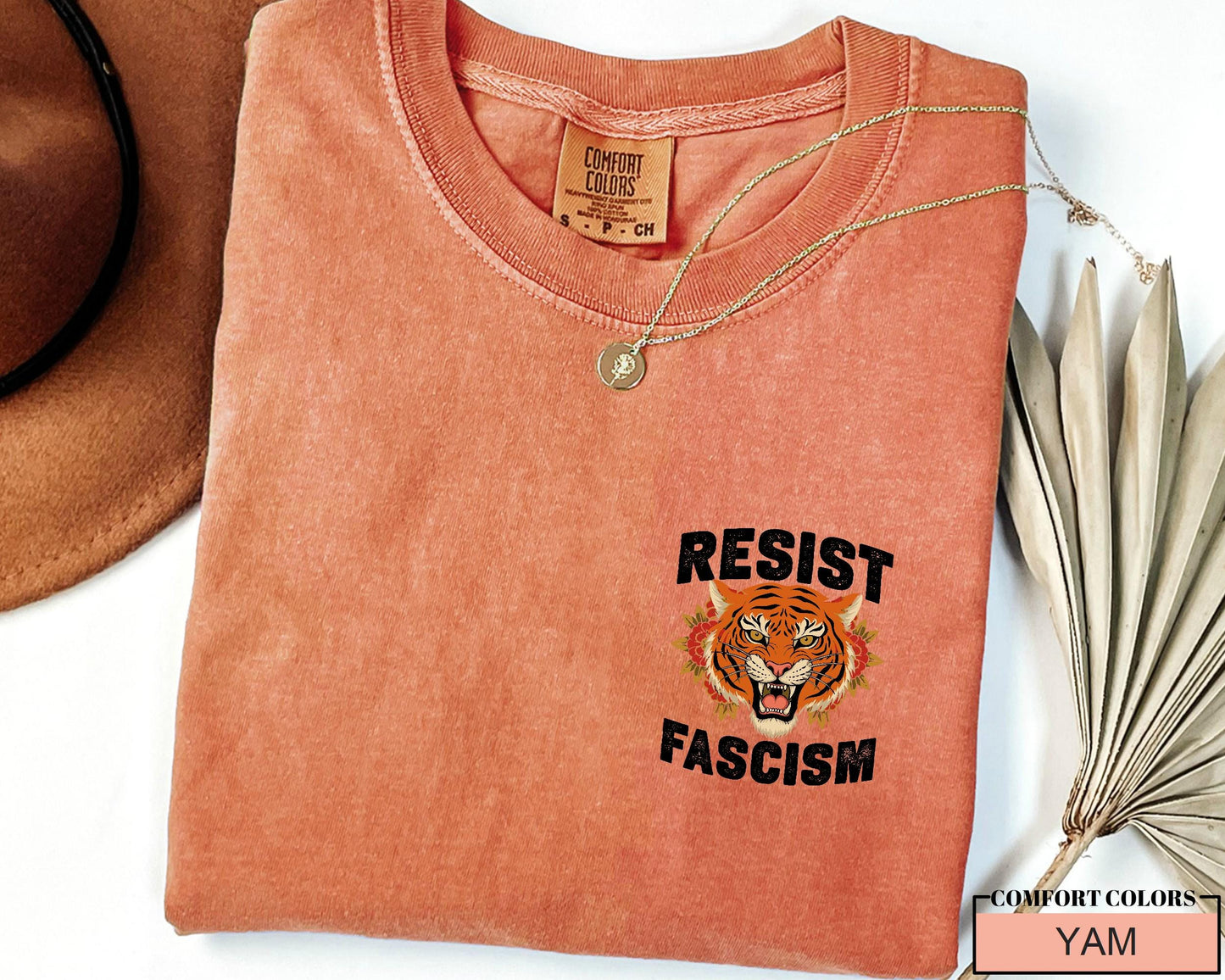 Resist Fascism Tiger Shirt: Political Activism Tee