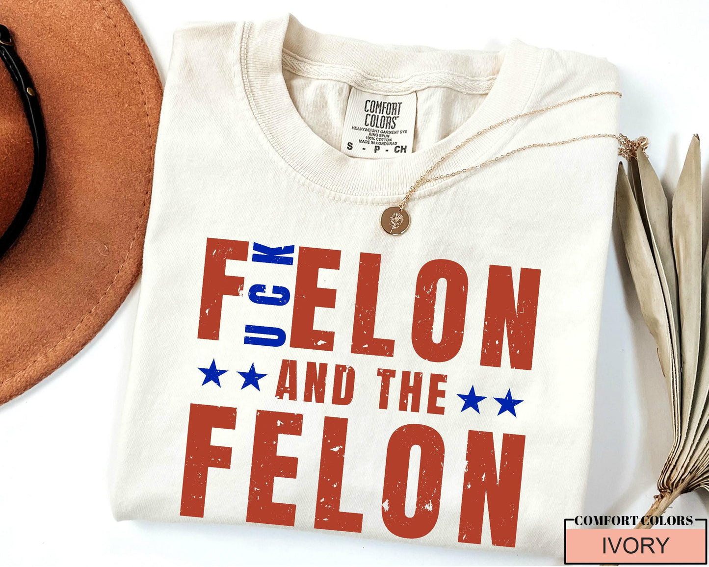 F'Elon and The Felon Shirt: Anti Trump Protest, Political Activist Tee