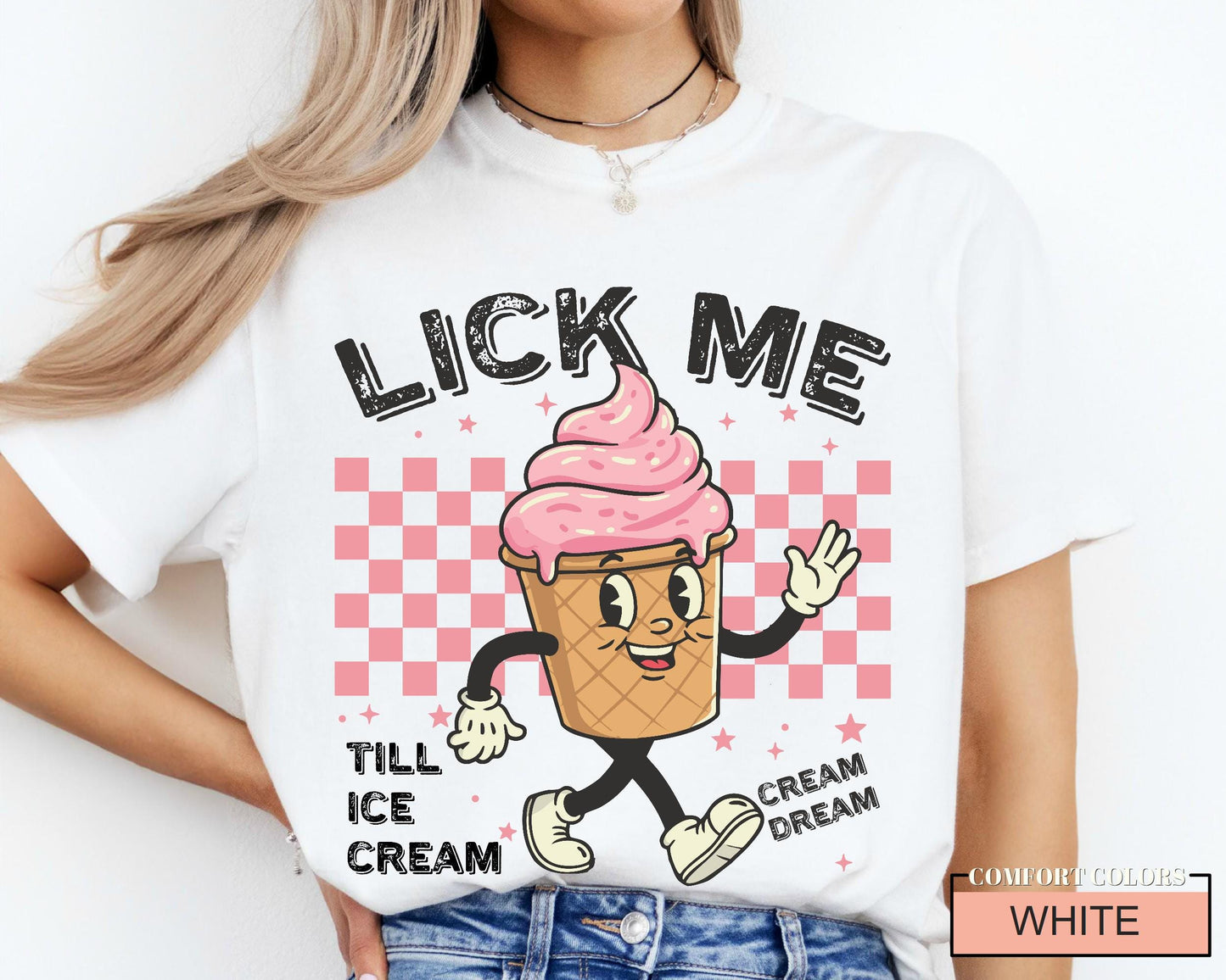 Retro Ice Cream Lover Shirt: Sarcastic Meme Gen Z Tee
