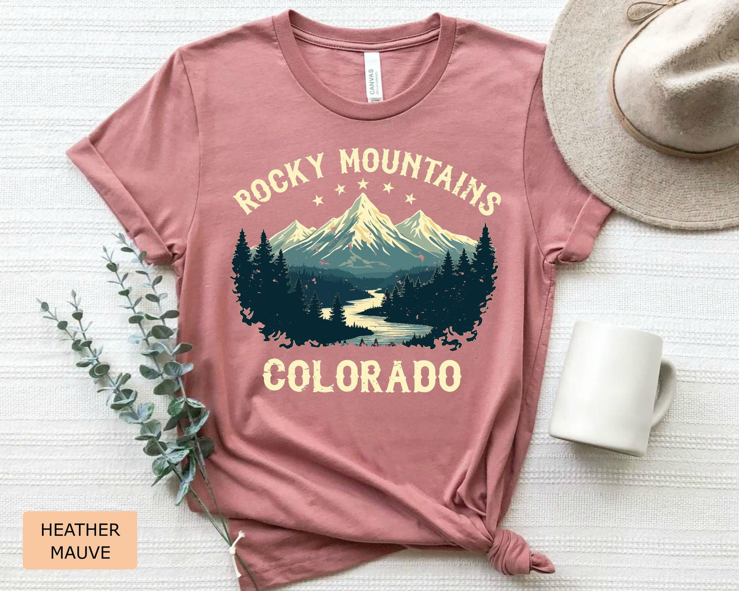 Rocky Mountains Colorado T-Shirt: Hiking Adventure Souvenir