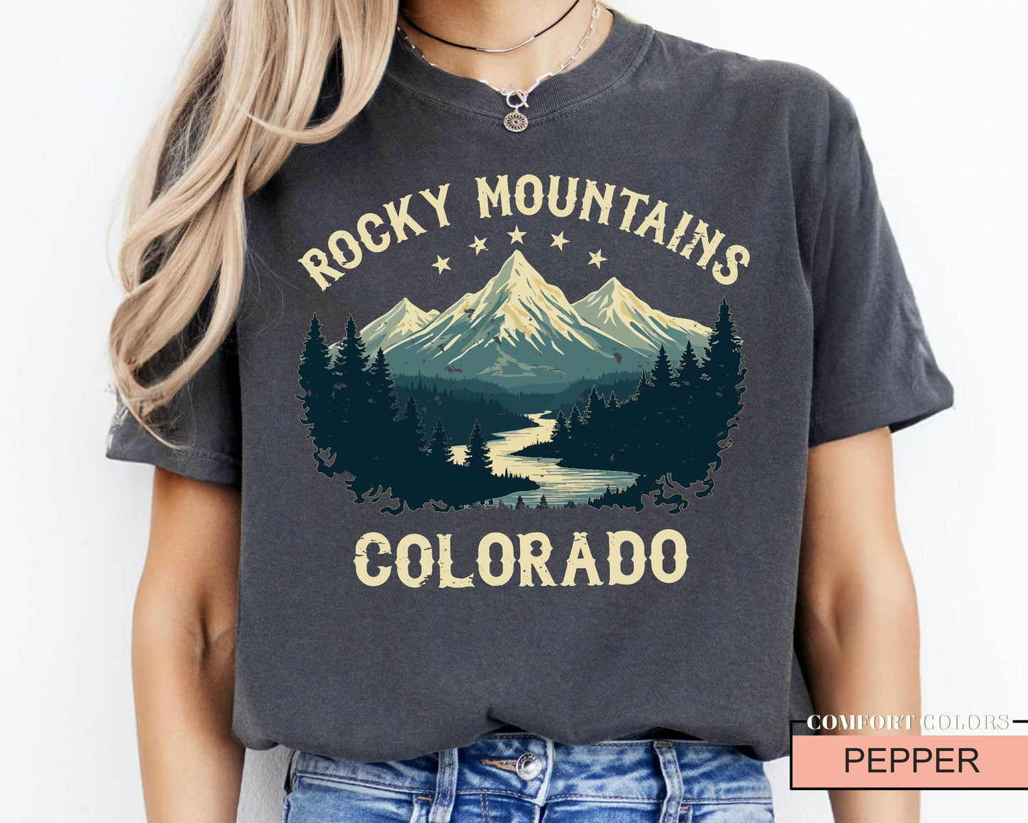 Rocky Mountains Colorado T-Shirt: Hiking Adventure Souvenir
