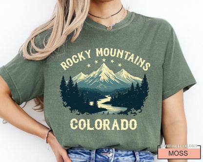 Rocky Mountains Colorado T-Shirt: Hiking Adventure Souvenir