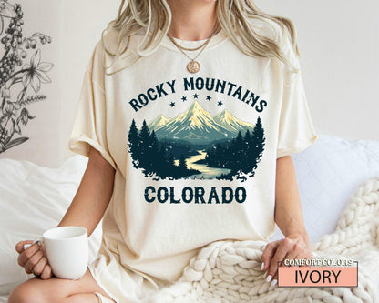 Rocky Mountains Colorado T-Shirt: Hiking Adventure Souvenir