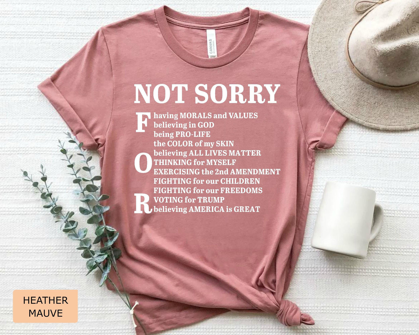 Not Sorry 2nd Amendment Shirt - Conservative Political Tee