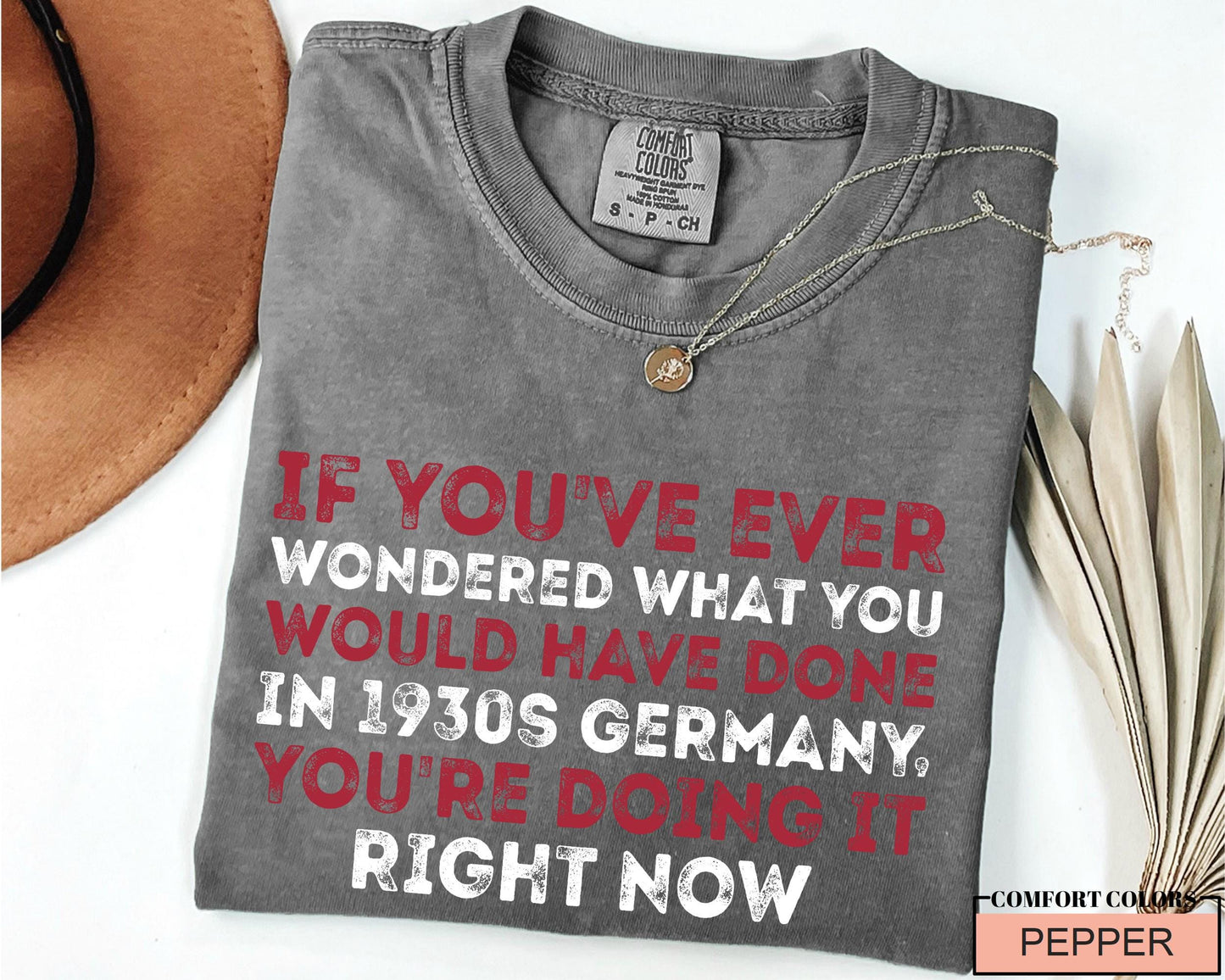 Anti Fascism Shirt: Political Activism, Human Rights - Comfort Colors