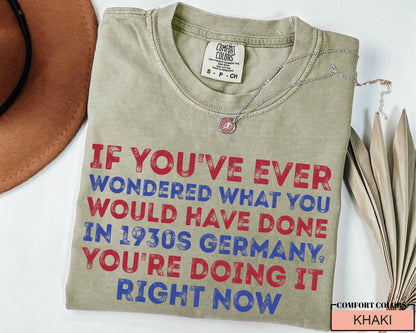 Anti Fascism Shirt: Political Activism, Human Rights - Comfort Colors