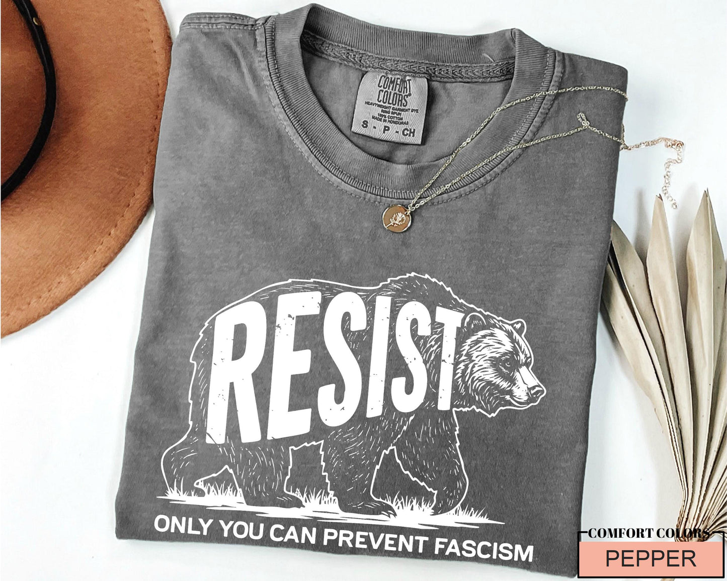 Resisting Bear Shirt: Anti Fascism Resist T-Shirt