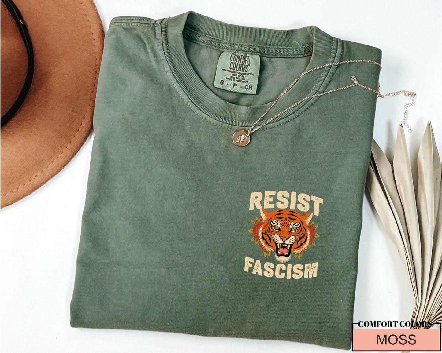 Resist Fascism Tiger Shirt: Political Activism Tee