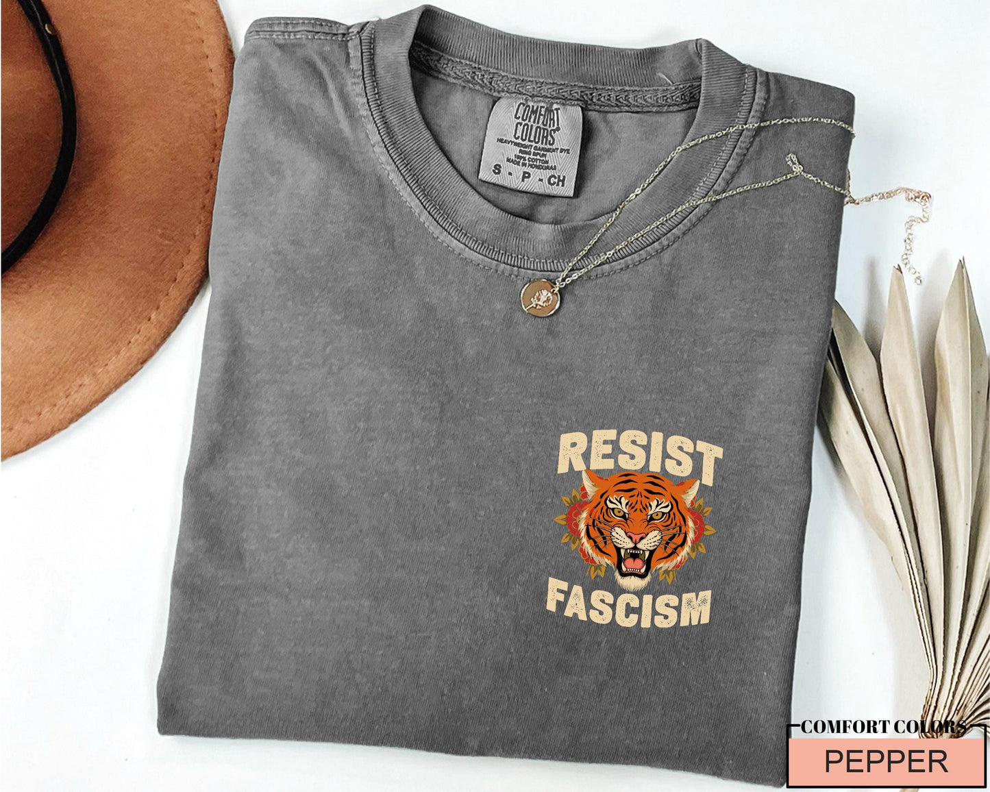 Resist Fascism Tiger Shirt: Political Activism Tee