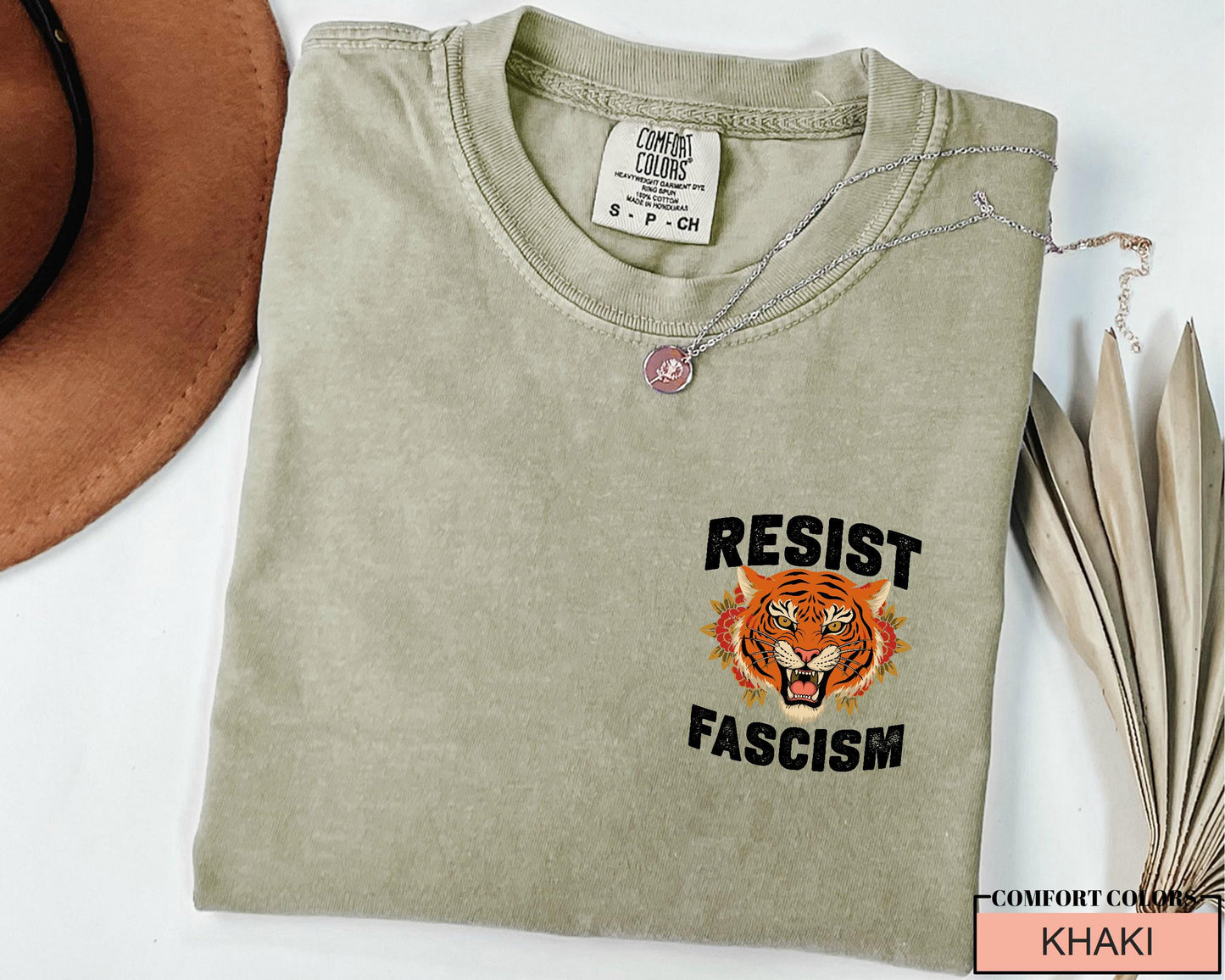 Resist Fascism Tiger Shirt: Political Activism Tee